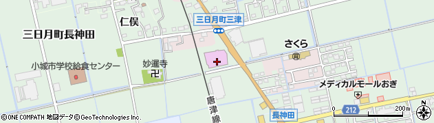 佐賀県小城市三日月町長神田1093周辺の地図