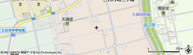 佐賀県小城市三日月町三ヶ島周辺の地図