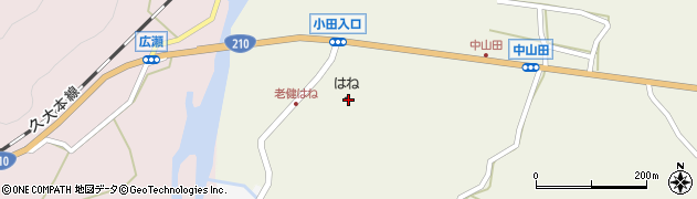 玖珠郡医師会立 老人保健施設 はね周辺の地図