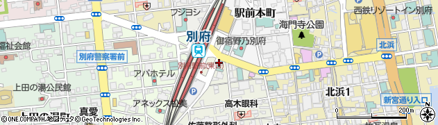 リトルマーメイド別府店周辺の地図