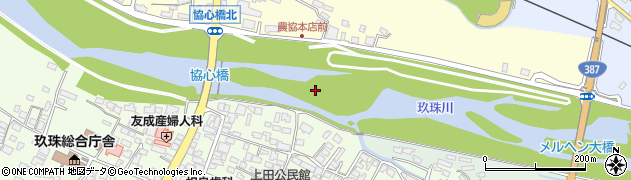 玖珠川周辺の地図