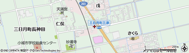佐賀県小城市三日月町長神田988周辺の地図