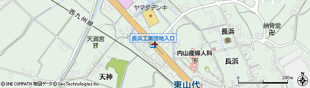長浜工業団地入口周辺の地図