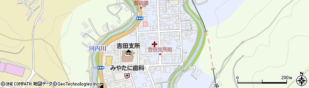 上甲石油店周辺の地図