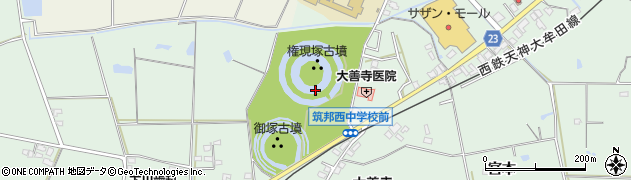 御塚公園周辺の地図