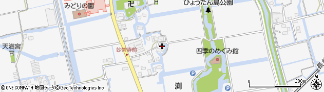 佐賀県佐賀市兵庫町渕1786周辺の地図