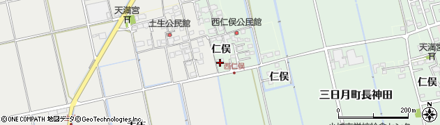 佐賀県小城市仁俣2915周辺の地図