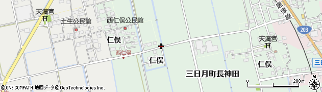 佐賀県小城市三日月町長神田2890周辺の地図