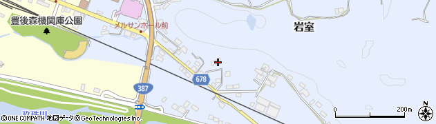 大分県玖珠郡玖珠町岩室177周辺の地図