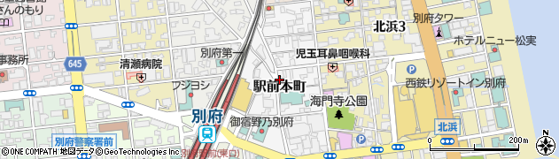 大分県別府市駅前本町周辺の地図