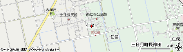 佐賀県小城市仁俣2912周辺の地図