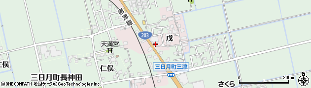 佐賀県小城市戊周辺の地図