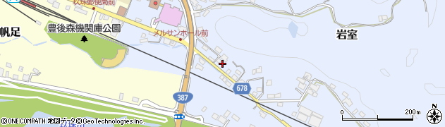 大分県玖珠郡玖珠町岩室197周辺の地図