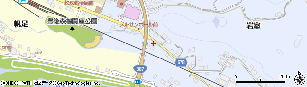 大分県玖珠郡玖珠町岩室203周辺の地図