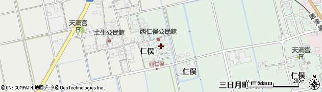 佐賀県小城市仁俣2880周辺の地図
