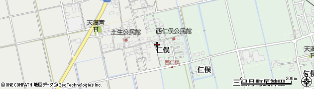佐賀県小城市仁俣2918周辺の地図