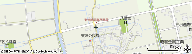 国土交通省筑後川工事事務所　江見排水機場周辺の地図