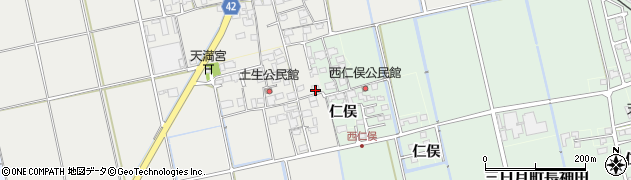 佐賀県小城市三日月町久米2364周辺の地図