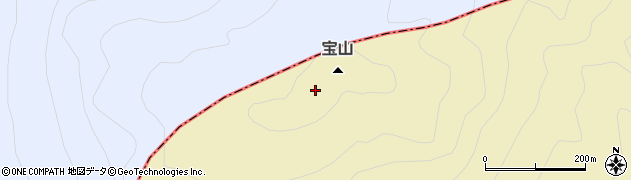 宝山周辺の地図