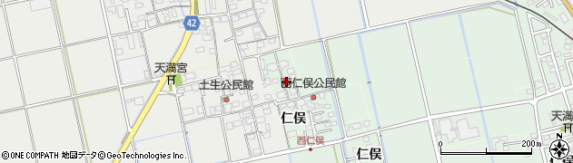 佐賀県小城市仁俣2907周辺の地図