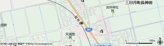 佐賀県小城市三日月町長神田1040周辺の地図