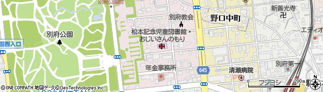 松本記念児童図書館周辺の地図