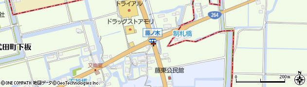 藤ノ木周辺の地図