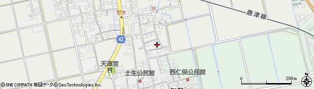 佐賀県小城市三日月町久米1652周辺の地図