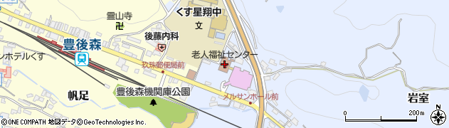玖珠町ふれあい総合相談センター周辺の地図