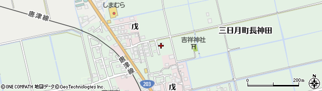 佐賀県小城市三日月町長神田895周辺の地図