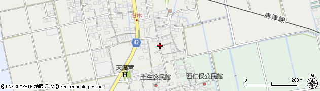 佐賀県小城市三日月町久米1655周辺の地図