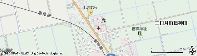 佐賀県小城市三日月町長神田777周辺の地図