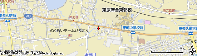 佐賀新聞　東多久販売店周辺の地図
