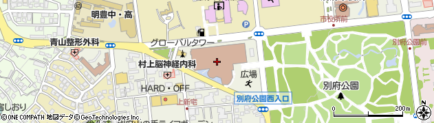 別府国際コンベンションセンター（Ｂ－ＣＯＮ　ＰＬＡＺＡ）周辺の地図