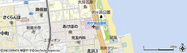 大分県別府市南的ケ浜町周辺の地図