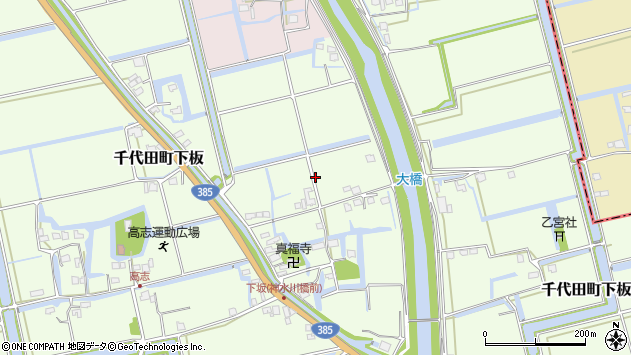 〒842-0068 佐賀県神埼市千代田町下板の地図
