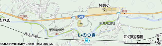 江迎青い実幼児園周辺の地図