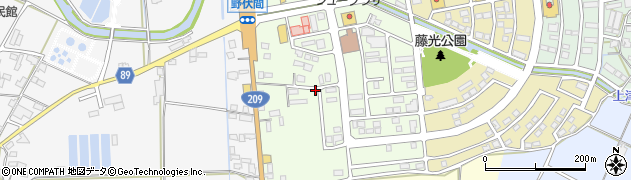 福岡県久留米市野伏間1丁目周辺の地図