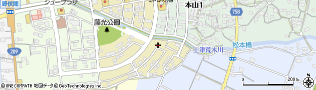 七田原公園周辺の地図