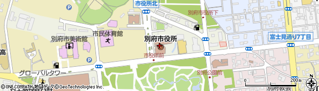 別府市役所　議会事務局周辺の地図