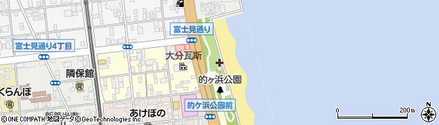 大分県別府市北的ケ浜町周辺の地図