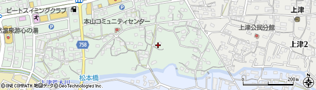 福岡県久留米市本山2丁目周辺の地図