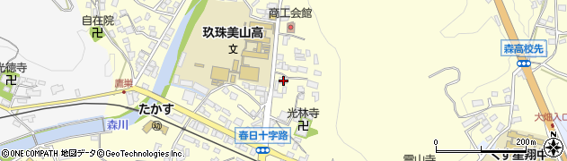 大分県玖珠郡玖珠町帆足162周辺の地図