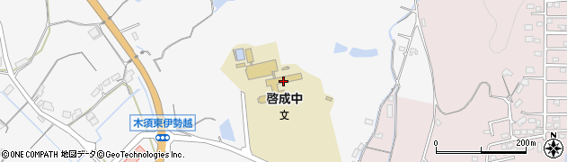 伊万里市立啓成中学校周辺の地図