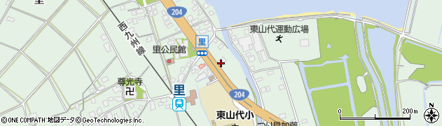 佐賀銀行楠久出張所周辺の地図