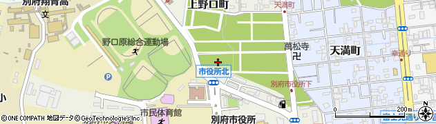 大分県別府市上野口町9周辺の地図