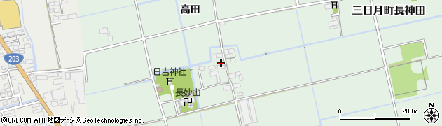 佐賀県小城市三日月町長神田533周辺の地図