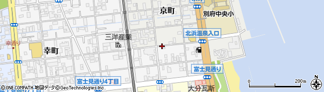 大分県別府市弓ケ浜町周辺の地図