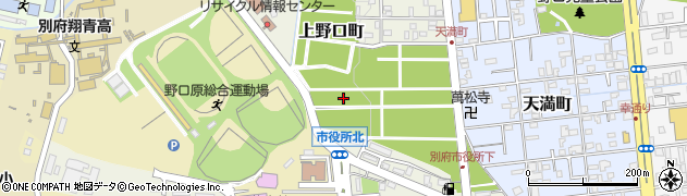 大分県別府市上野口町12周辺の地図