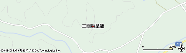 愛媛県宇和島市三間町是能周辺の地図